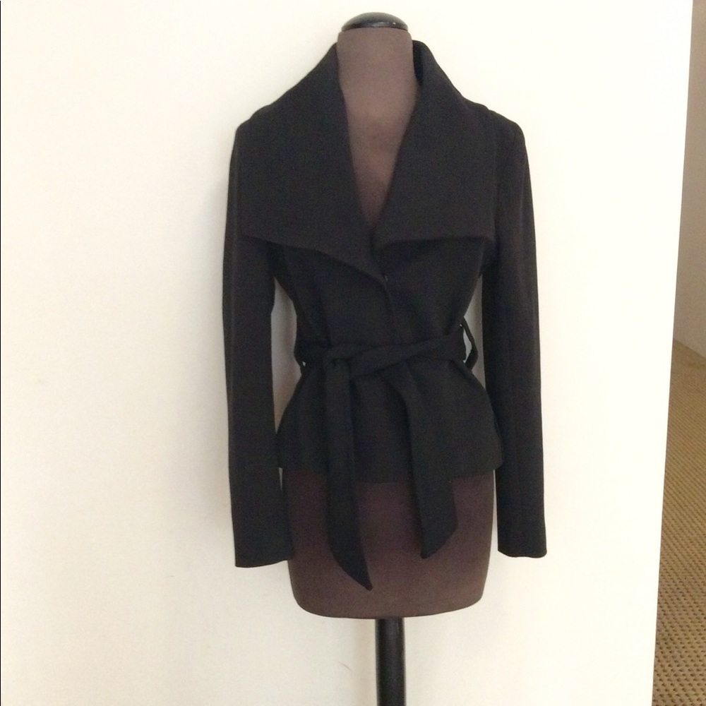 Willi Smith black short belted jacket Small